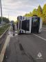 Тягач МАН перевернулся у с. Пугачево в Удмуртии