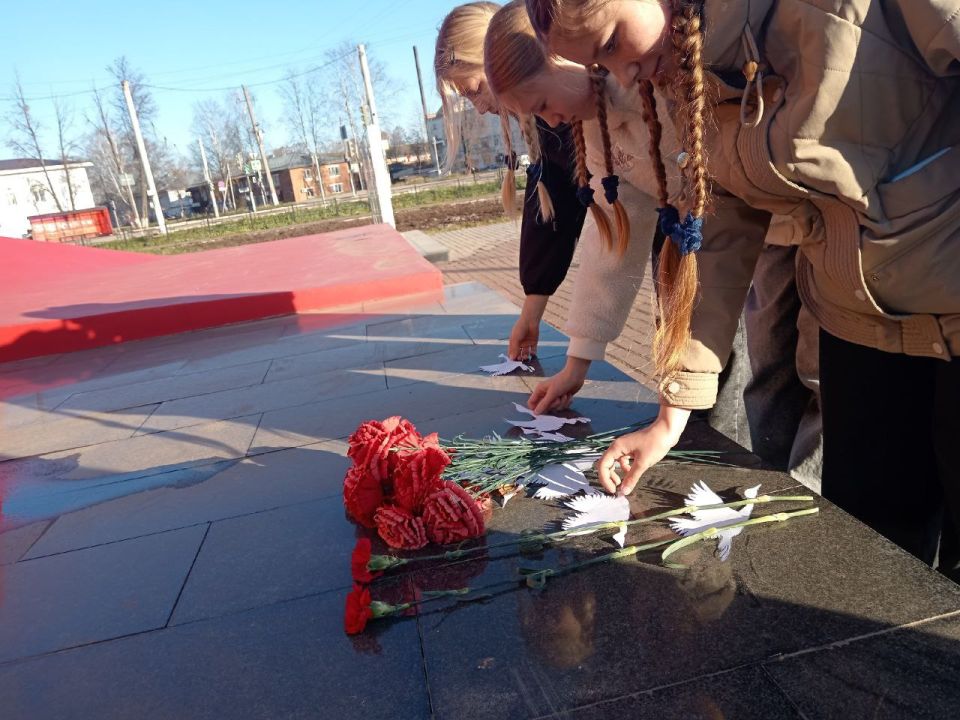 Кадеты класса имени Андрея Касимова Кожильской средней школы Балезинского района, входящего в систему профильного кадетского образования СК России, присоединились к патриотической Всероссийской акции «Дни Белых Журавлей»