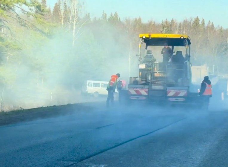 В Удмуртии продолжается ремонт Якшур-Бодьинского тракта