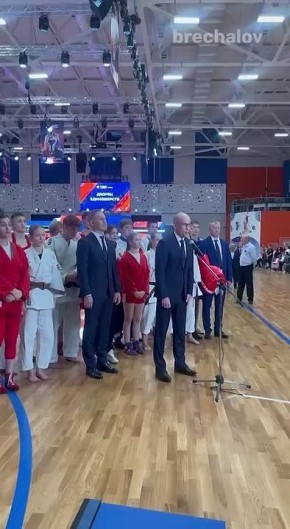 Глава Удмуртии Александр Бречалов вместе с Президентом страны Владимиром Путиным открыли Дворец единоборств