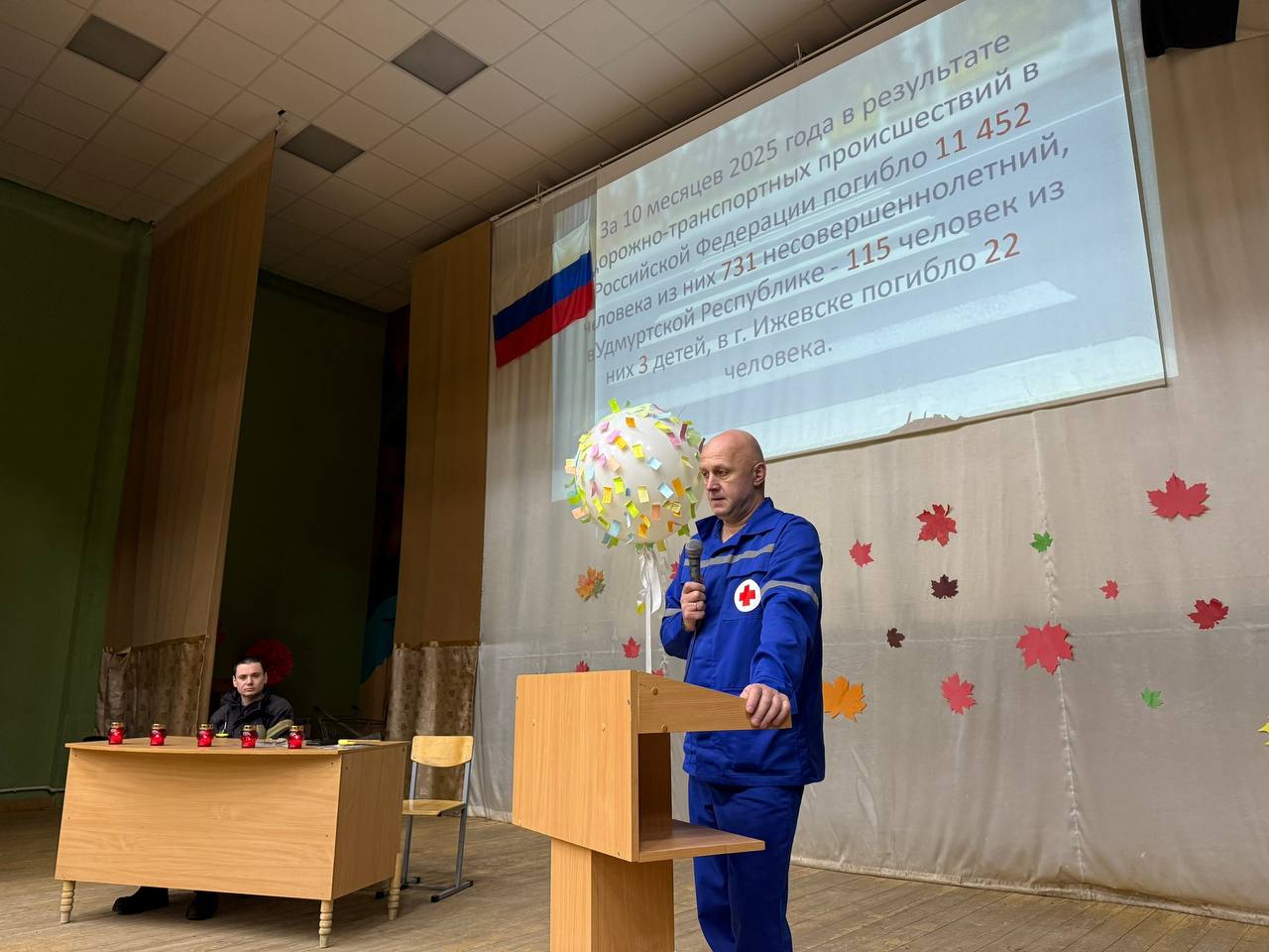 Профилактическую акцию необычного формата в преддверии «Дня памяти жертв ДТП» провели сотрудники Госавтоинспекции по г. Ижевску со студентами ижевского индустриального техникума им. Драгунова, на который были приглашены... Профилактическую акцию необычного формата в преддверии «Дня памяти жертв ДТП» провели сотрудники Госавтоинспекции по г. Ижевску со студентами ижевского индустриального техникума им. Драгунова, на который были приглашены...