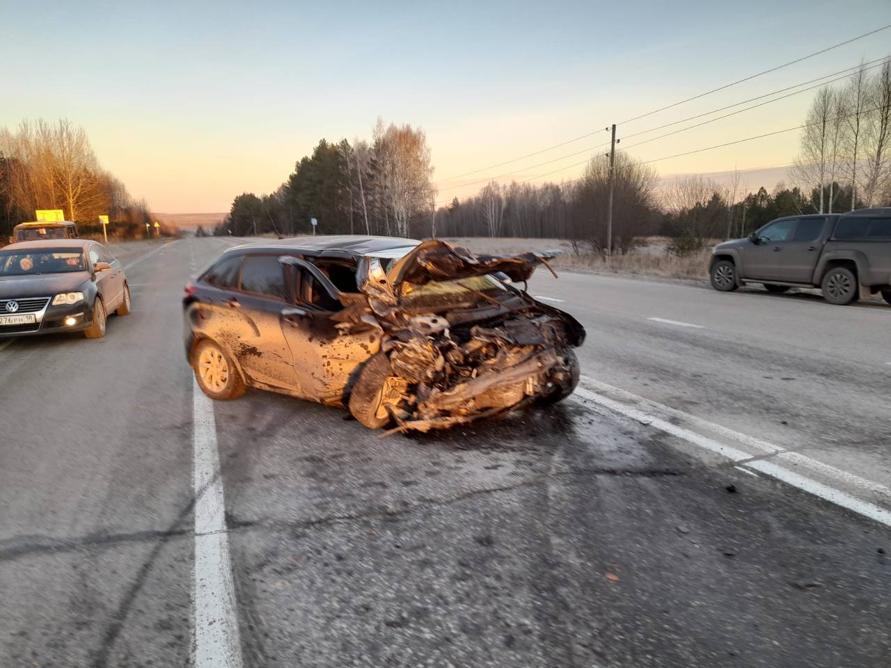 В дорожной аварии на территории Кизнерского района погибла женщина -пассажир В дорожной аварии на территории Кизнерского района погибла женщина -пассажир