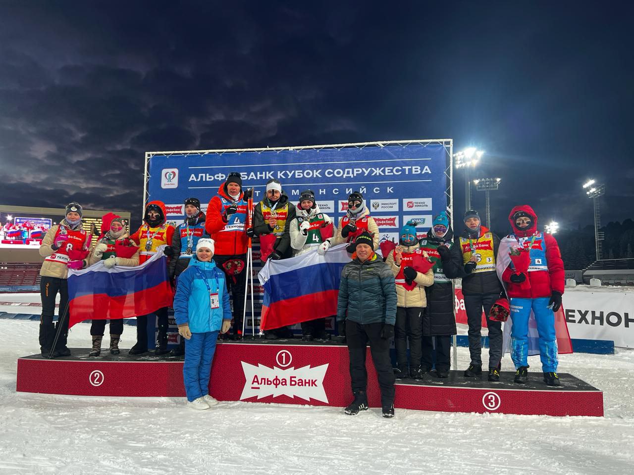 Удмуртский спортсмен Александр Корнев в составе первой команды сборной России занял первое место в эстафете по биатлону на Кубке Содружества