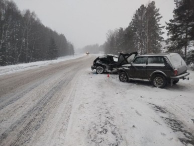 Выезд на встречную полосу привёл к ДТП, оба водителя госпитализированы