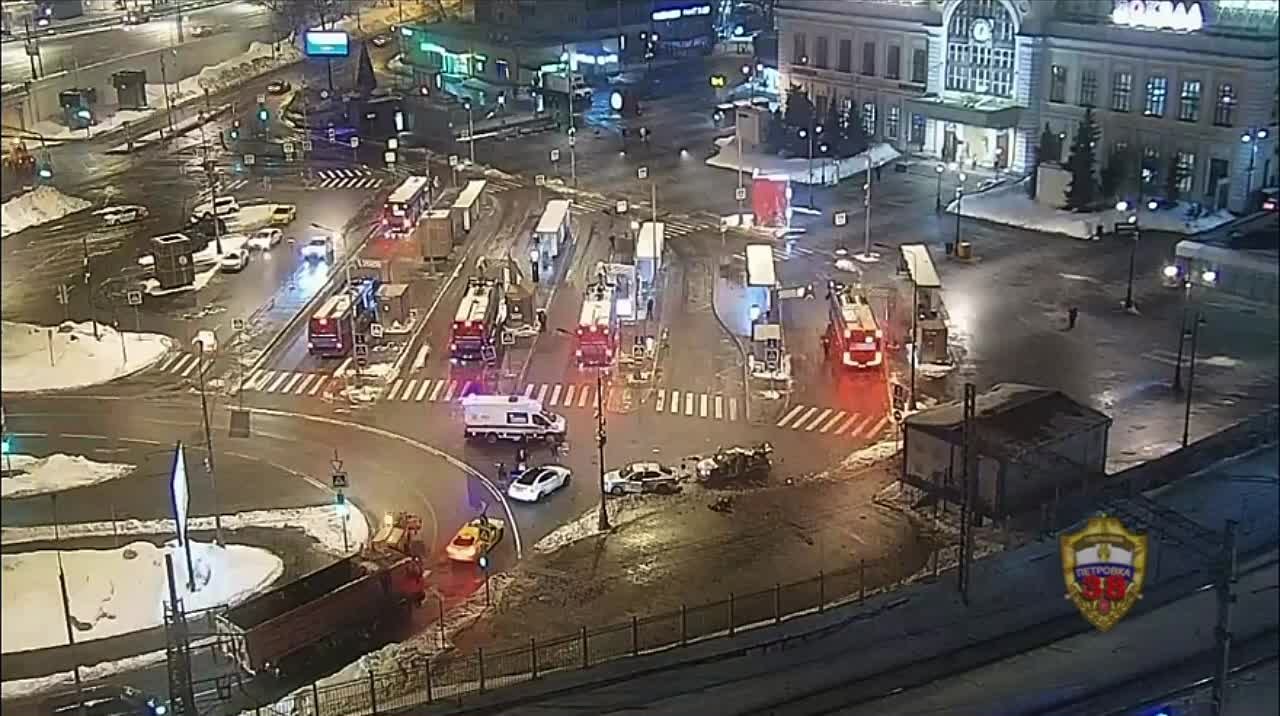 МВД публикует кадры подрыва патрульной машины в Москве, в результате которого погиб сотрудник ГАИ