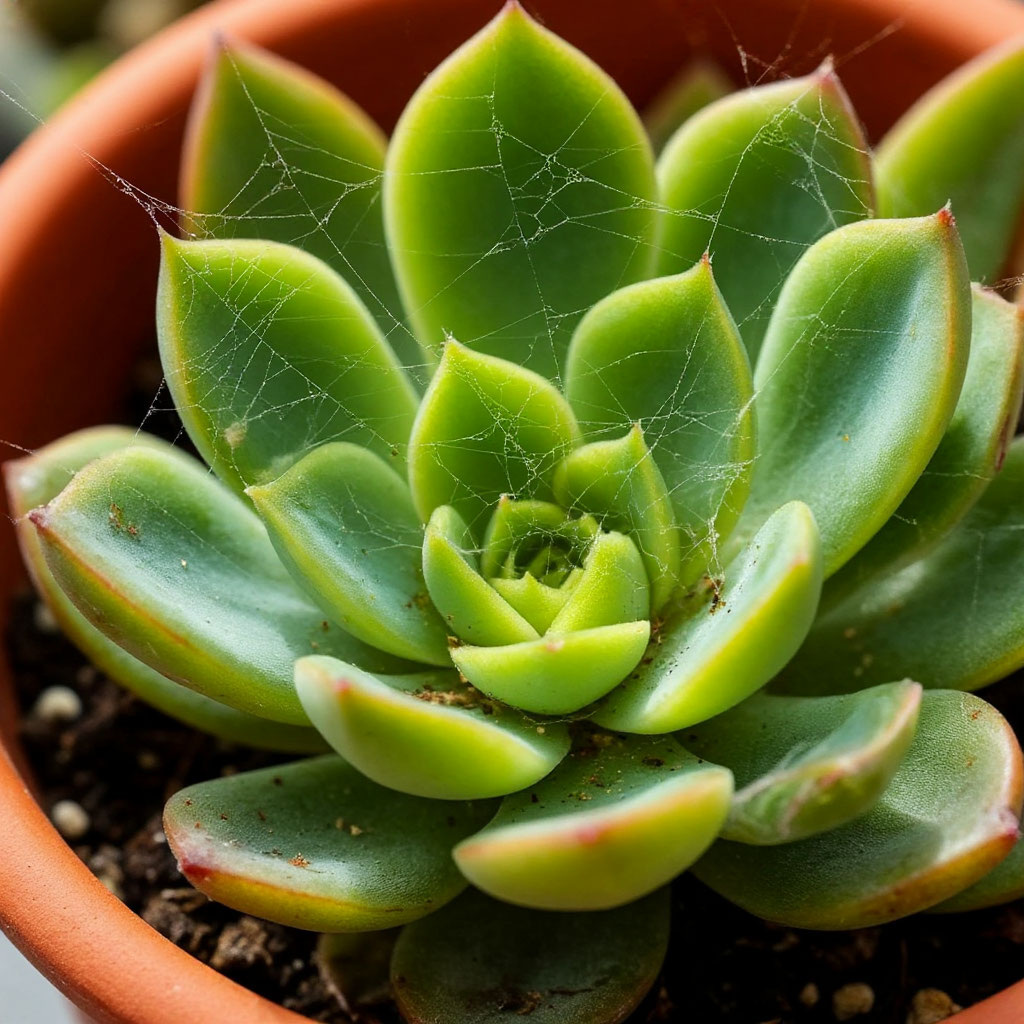 Как справиться с паутинным клещом на суккулентах?