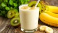Нежный ванильно-молочный коктейль с киви и бананом