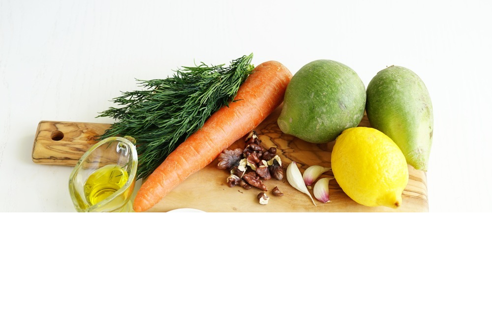 Салат из зелёной редьки: полезный и вкусный