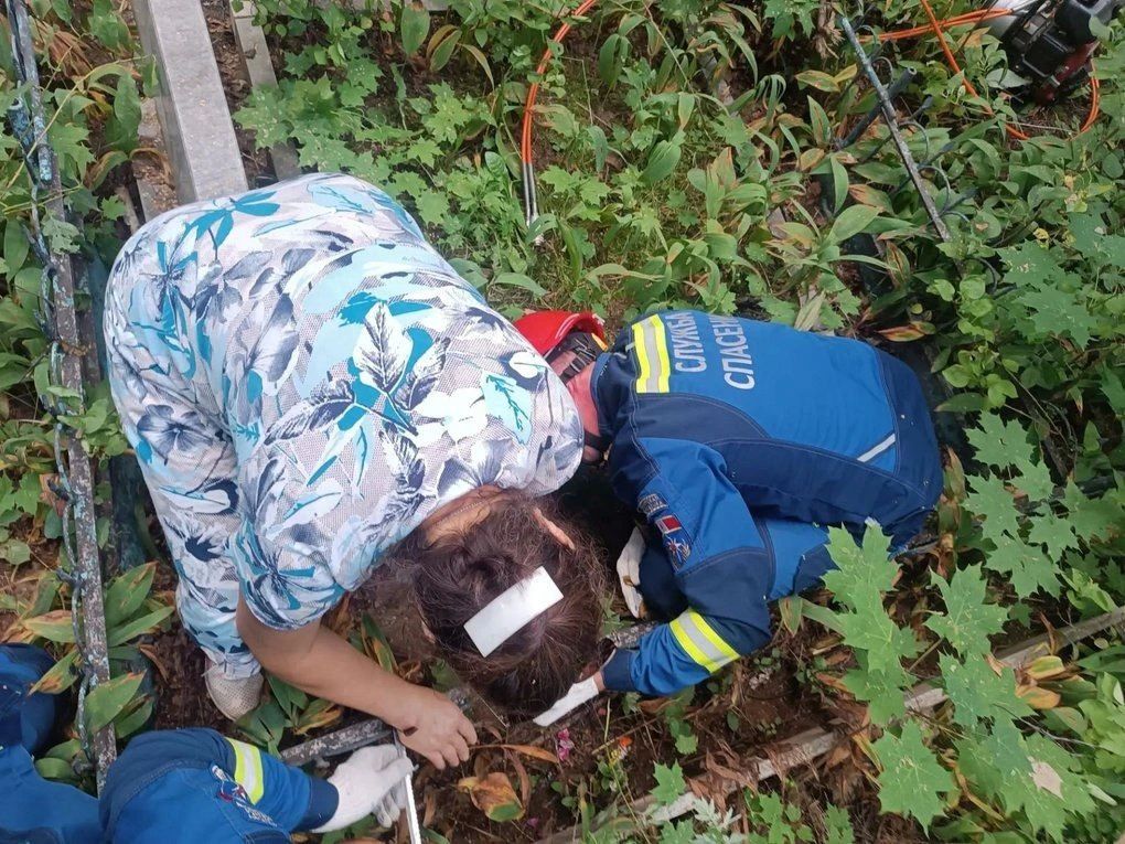 В Удмуртии женщина прокола руку насквозь, упав на металлическую пику на кладбище