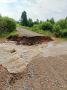 В Глазовском районе вновь размыло насыпь на дороге в деревню Порпиево
