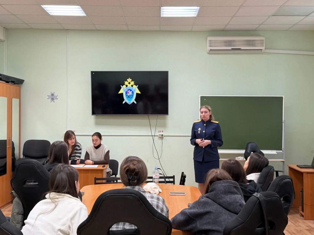 Представитель следственного управления встретилась с будущими журналистами Представитель следственного управления встретилась с будущими журналистами
